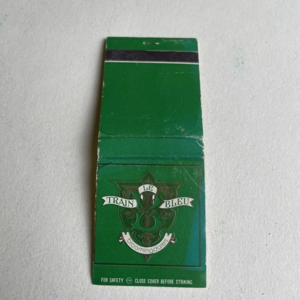 Le Train Bleu Restaurant/ Bloomingdale's, New York City, Full Unstruck Matchbook